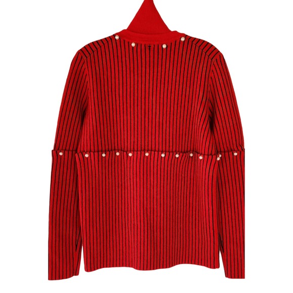 Opening Ceremony TurtleNeck Red Wool Knit Sweater XS - Picture 4 of 5